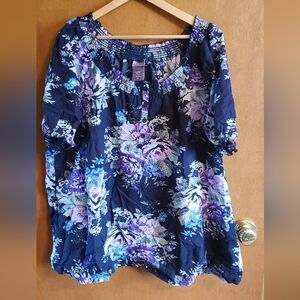 Laura Scott Peasant Blouse